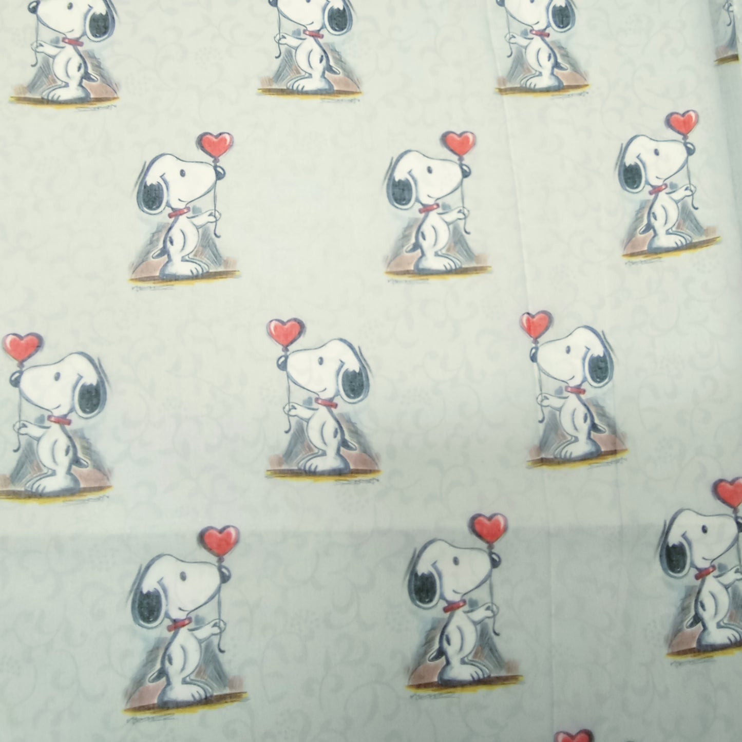 lustiger Sommerschal "Snoopy" mint oder weiß