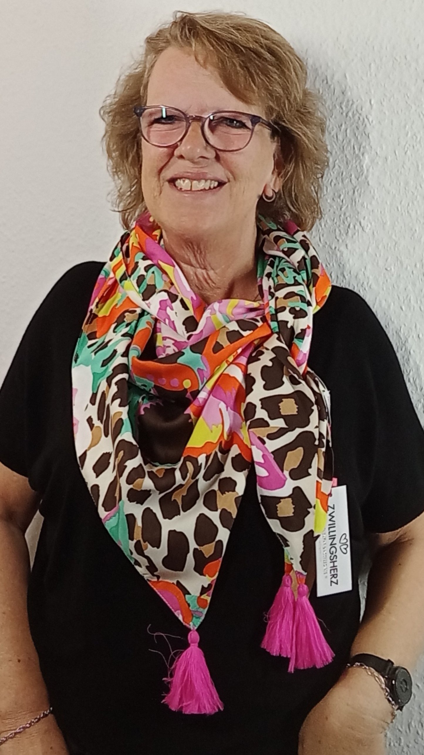 "Zwillingsherz" Dreieckschal "Leo Jungle"