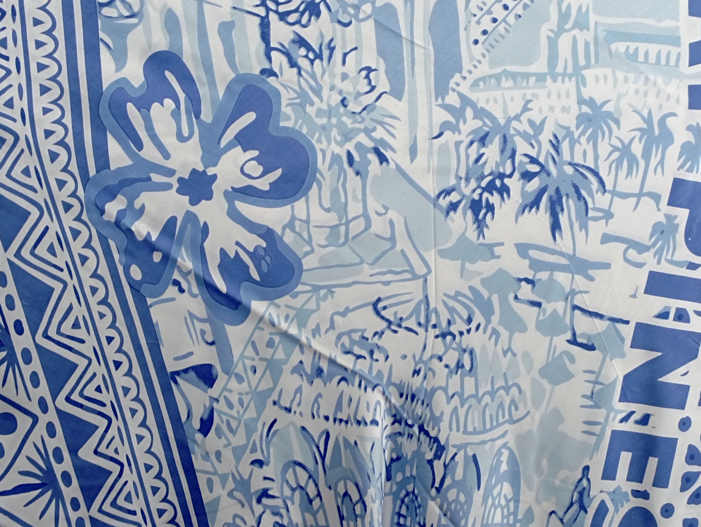 "Zwillingsherz" Dreieckschal "Blue Hapiness"
