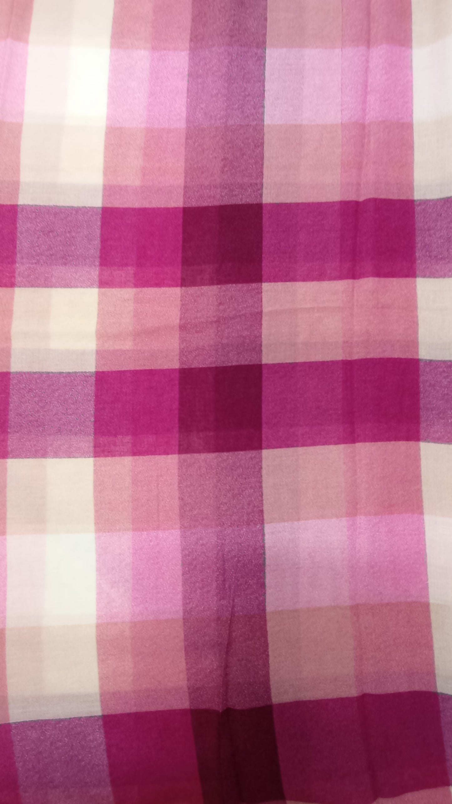 Herbst-/Winterloop "Kariert" in beere, rosa, beige und weiß