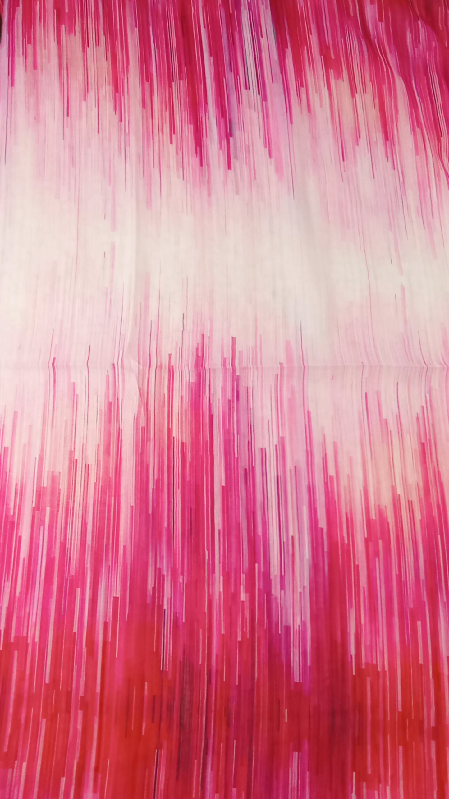 schmaler, leichter Sommerschal "Striche" in weiß und pink