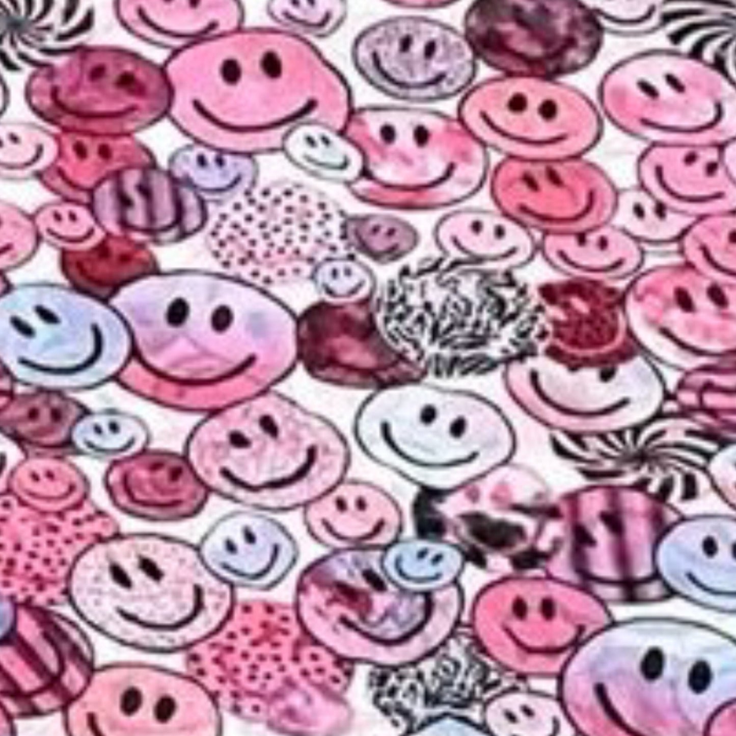 Sommerloop "Smiley" in pink