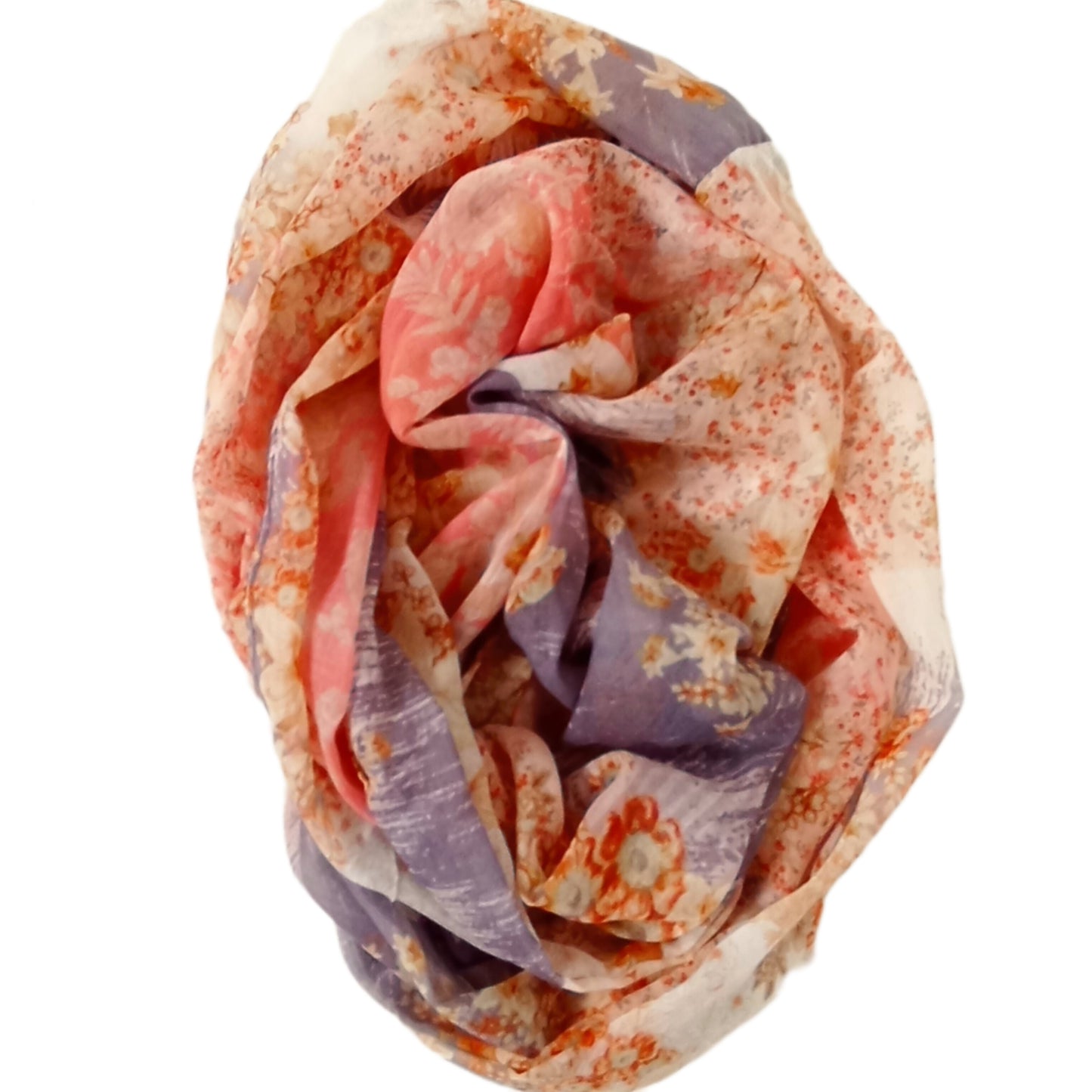Sommerloop mit "Blümchen" in rosa, grau und braun