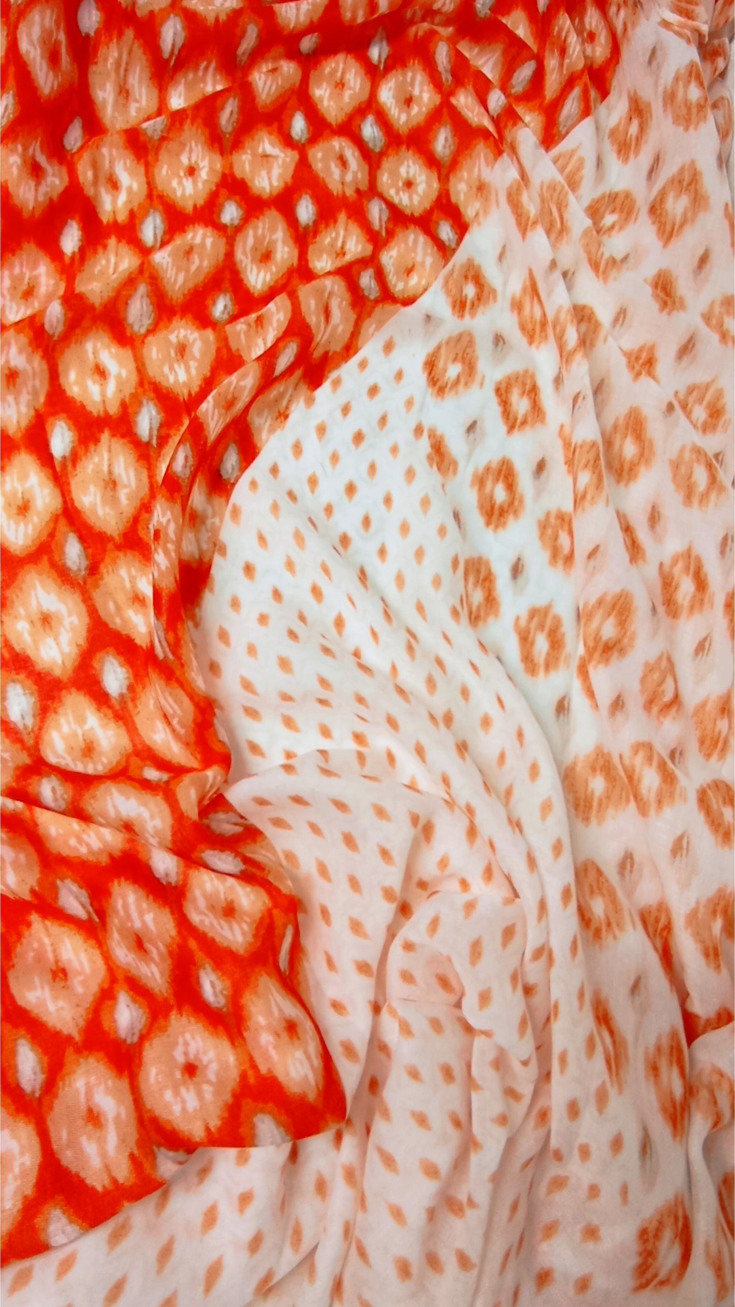 Schal "3-er Mix" in orange und weiß