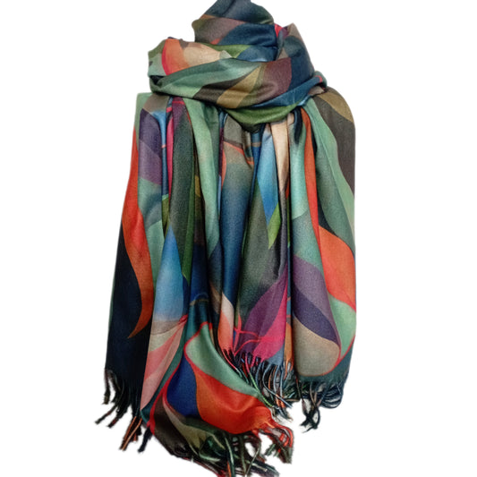 Winterschal "alle Farben" bunt