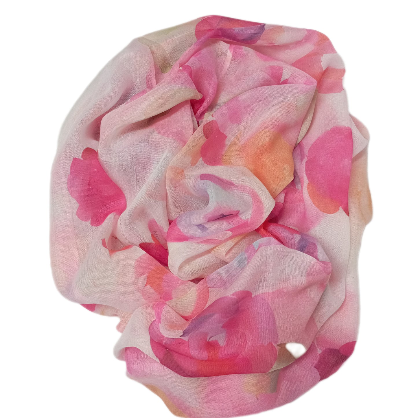 leichter Sommerloop "zarte Blumen" in rosa und pink