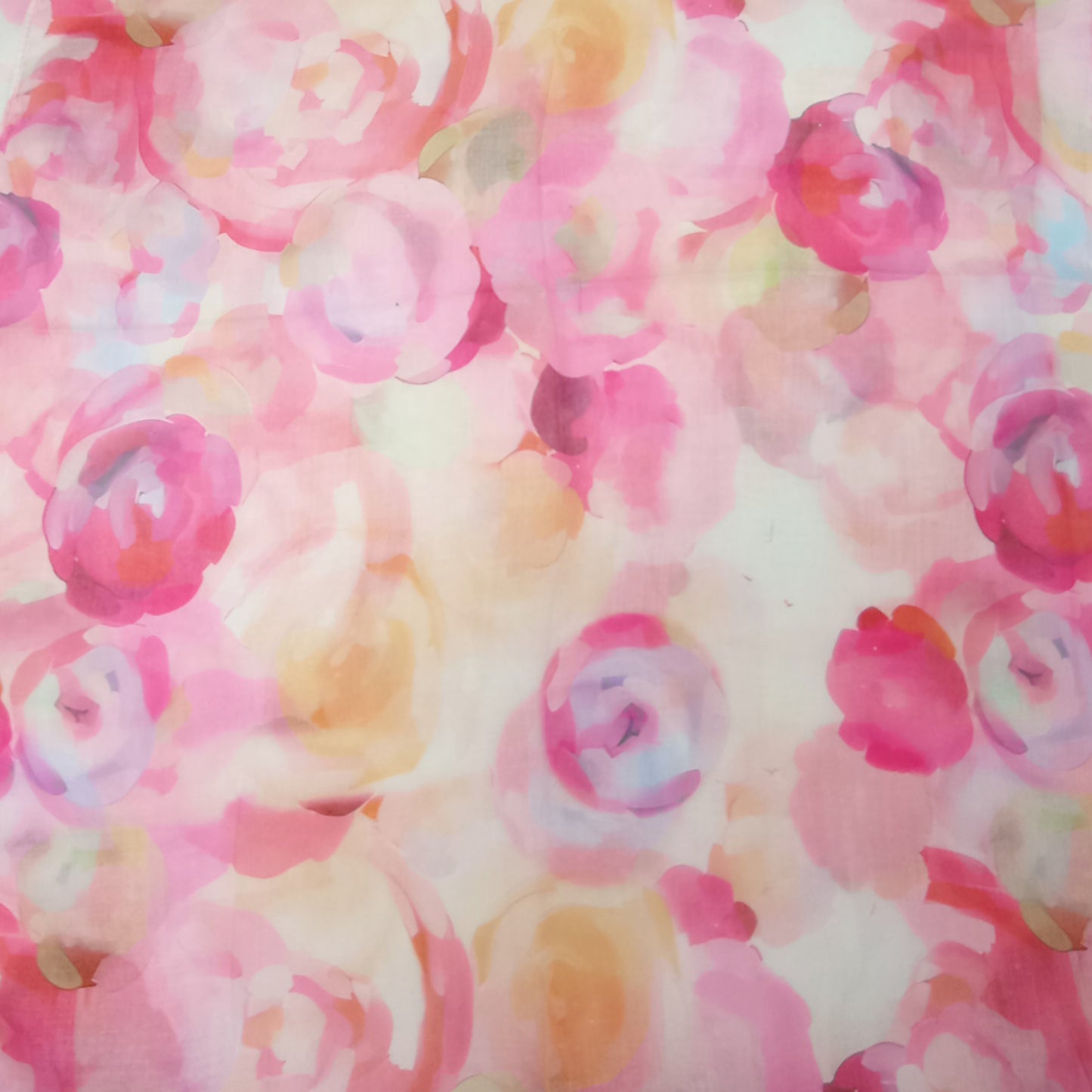 leichter Sommerloop "zarte Blumen" in rosa und pink