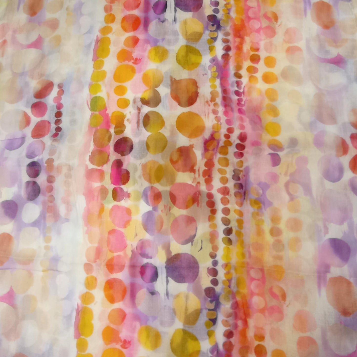 leichter Sommerloop "bunte Punkte" in gelb, orange, rosa, rot und lila
