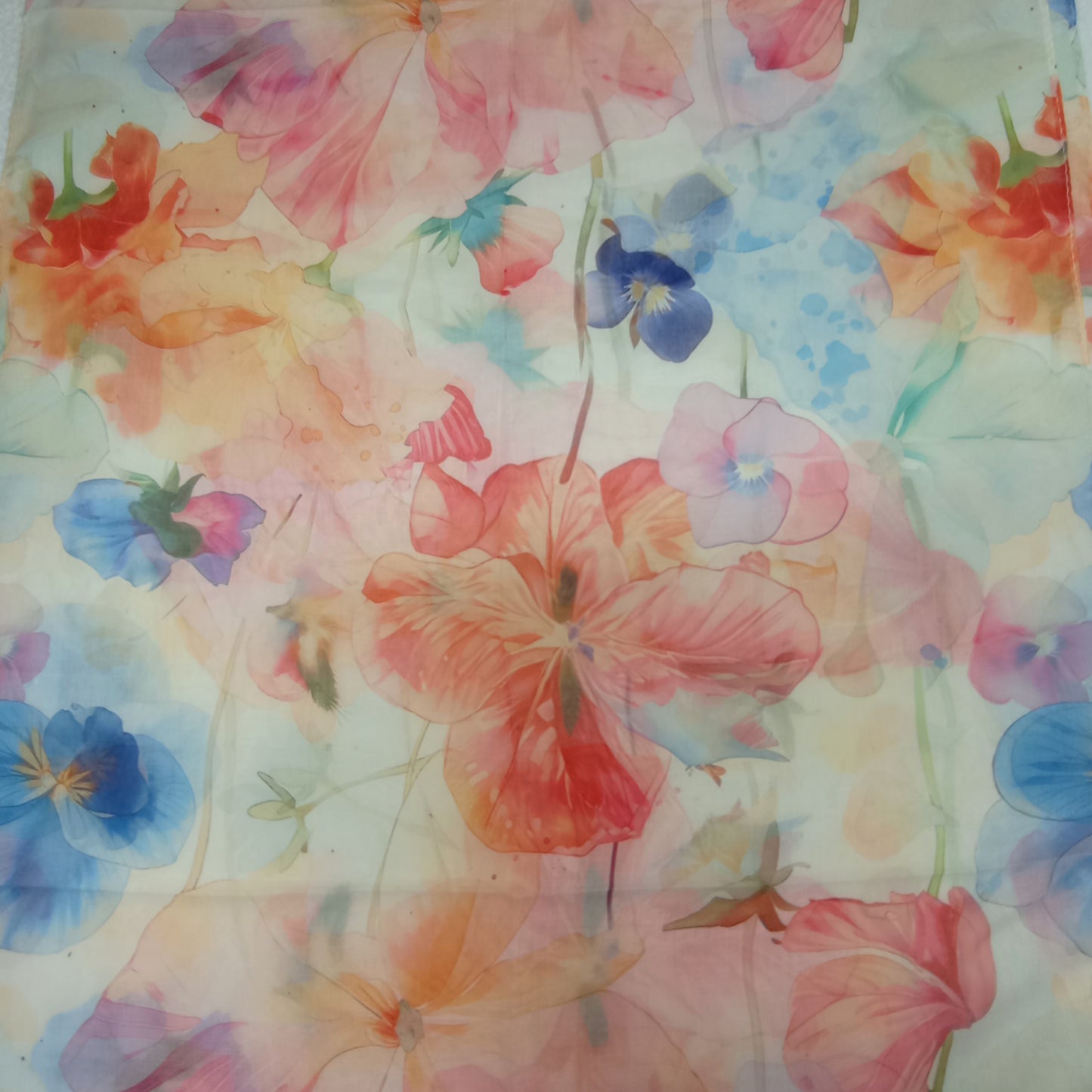 leichter Sommerloop "Blümchen" in Pastelltönen