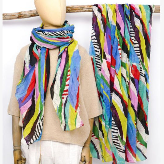 Sarah & Sally  Schal "Streifendesign" in bunt