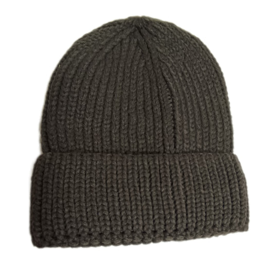 weiche Strick-Beanie mit breitem, doppeltem Rand in 3 Farben (unisex)