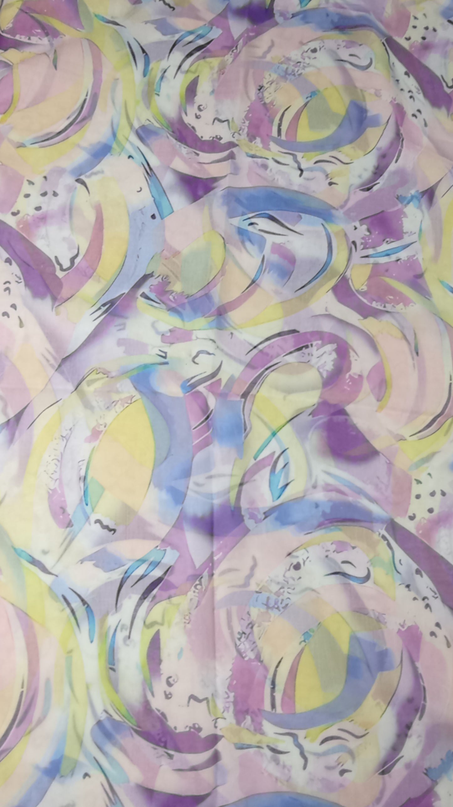 Sommerloop "Mix in flieder" gelb, rosa, blau und weiß