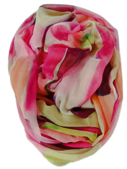 leichter Sommerloop "Farbmix" in rosa - bunt